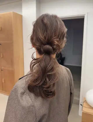 セミロング カラー ヘアアレンジ 坂本 圭太朗のヘアスタイル