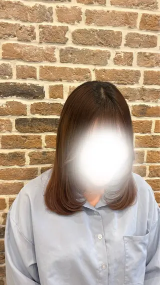ミディアム 遠藤 千蘭のヘアスタイル
