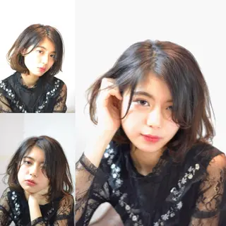 ミディアム 大木 拓瑞のヘアスタイル