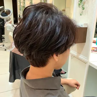 ショート メンズ 毛流れが作れる 縮毛矯正/渡部純生のヘアスタイル