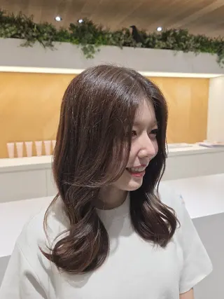セミロング ✂髪質改善ストレート NO.1 深澤 颯斗のヘアスタイル