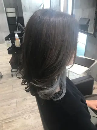ミディアム カラー パーマ ヘアアレンジ メンズ キッズ ネイル マツエク・マツパ EnBlesS西宮 マンツーマン神道有基のヘアスタイル