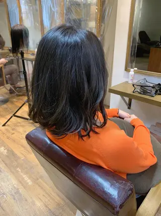 ミディアム カラー ✨️美髪矯正×似合わ せ艶カラー✨藤田透のヘアスタイル