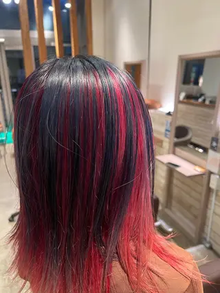 カラー HAIR＆MAKE EARTH  戸塚店所属・透明感デザインカラー /髙橋/白髪ぼかし可のヘアスタイル