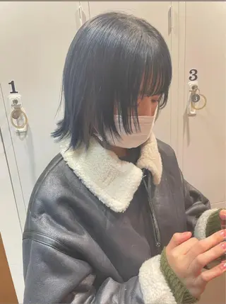 ショート カラー 暖色カラーボブカット 🍇⛄️佐藤愛里のヘアスタイル