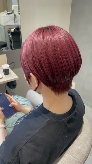 ショート カラー ayano / 透明感・くすみカラーのヘアスタイル