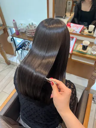 カラー Miwa🦋渋谷/ 透明感カラー/セットのヘアスタイル
