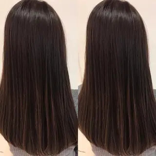 ロング カラー 貝通丸 朱里のヘアスタイル