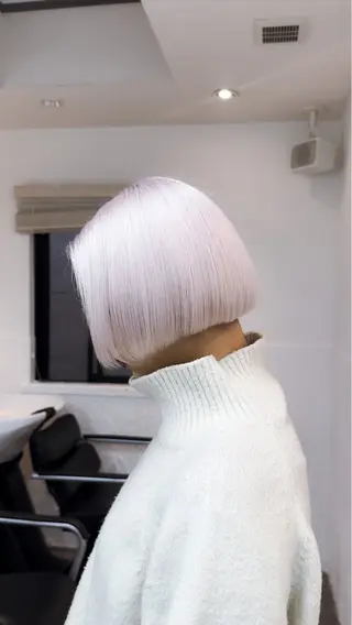 ショート カラー ハイトーン特化サロン 代表　中谷蓮のヘアスタイル