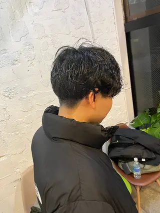メンズ ボブ×艶カラー 特化・リクト💥のヘアスタイル