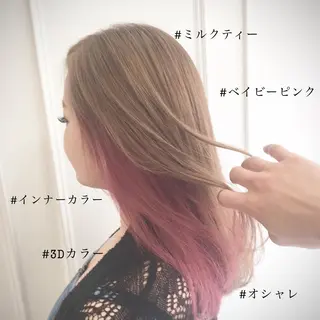 ロング カラー パーマ ヘアアレンジ ネイル マツエク・マツパ ◆感動口コミ/最小顔 理論カット◆森口 峻のヘアスタイル