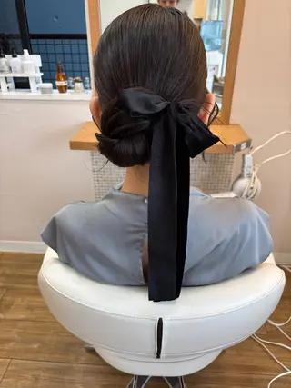 ロング ヘアアレンジ natsumi🍊 /ヘアセットのヘアスタイル