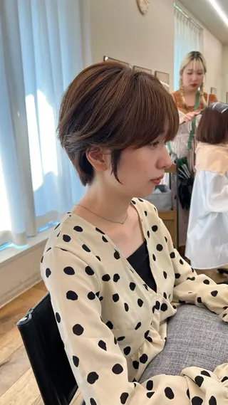 ショート belle   表参道　terrace所属・抜きっぱなしブロンド /ハイトーン/カナタのヘアスタイル