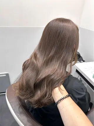 セミロング カラー 矢野 晃平のヘアスタイル