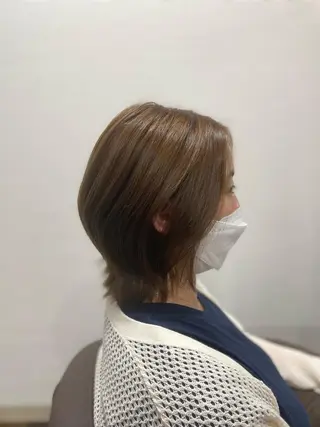 ミディアム カラー 菊田 悠斗のヘアスタイル