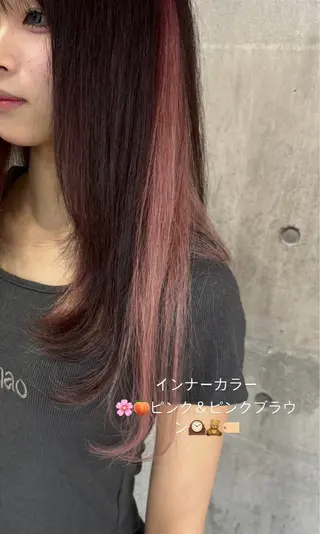 セミロング カラー 🥣ケアブリーチカ ラーTakato🥛のヘアスタイル