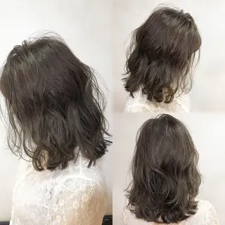 セミロング カラー ヘアアレンジ 綺麗な髪質にしたい方 限定🌈清水 祥のヘアスタイル