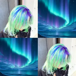 ミディアム ブリーチ✖️レイヤー MANATO🎨🌈のヘアスタイル