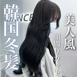 ロング カラー パーマ ヘアアレンジ メンズ ブリーチなし透明感 カラー/MISANOのヘアスタイル