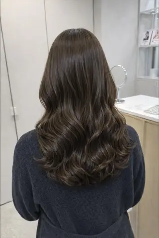 ロング パーマ レイヤー/パーマ 透明感カラー倉持弘人のヘアスタイル