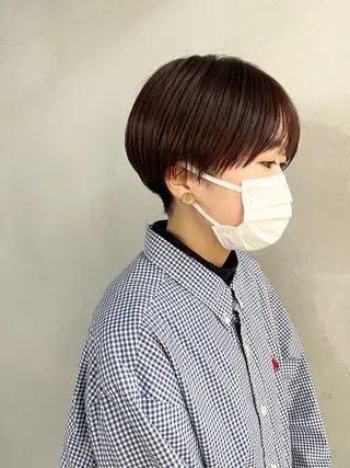 ショート 柏 ウルフ/レイヤー 田中佐和🐺のヘアスタイル
