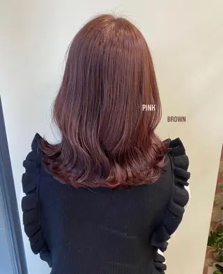 セミロング カラー risa/ 名古屋美容室のヘアスタイル