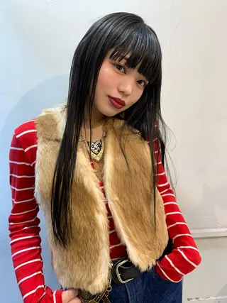 ミディアム カラー 似合わせカット✂︎ りょお🫧のヘアスタイル