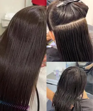 ロング 🎀韓国スリムタッキ 羽エクステ🎀kiiのヘアスタイル