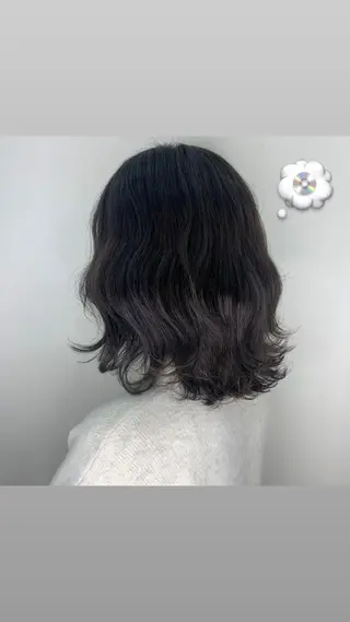 ミディアム 顔まわりレイヤー/ bob及川亜沙美のヘアスタイル