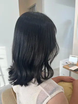 セミロング 加藤 明香里のヘアスタイル