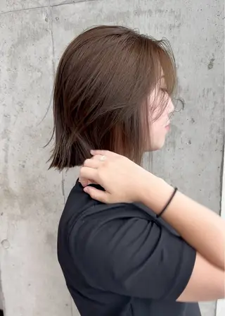 ショート ✨透明感カラー/縮毛 恵比寿HAYATO✨のヘアスタイル