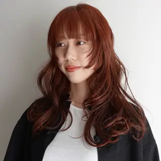 セミロング カラー ヘアアレンジ 🌐サトウ リョウ🌐のヘアスタイル