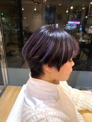 ショート カラー 全国1位🥇世界5位 小野田　礼花のヘアスタイル