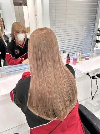 ロング カラー SHIKI押上 ハラサワアヤカのヘアスタイル