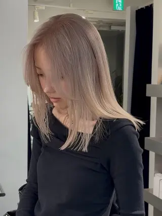 セミロング カラー 村田 りょうやのヘアスタイル