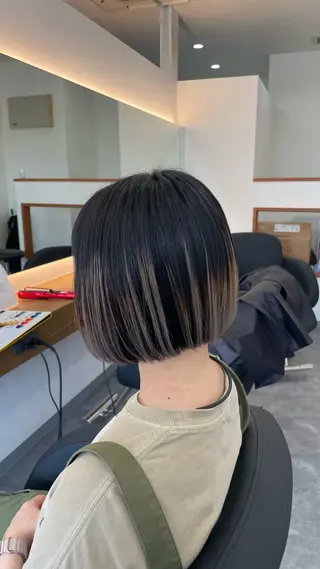 ショート カラー ヘアアレンジ 郡山/透明感カラー /馬場アンドレアのヘアスタイル