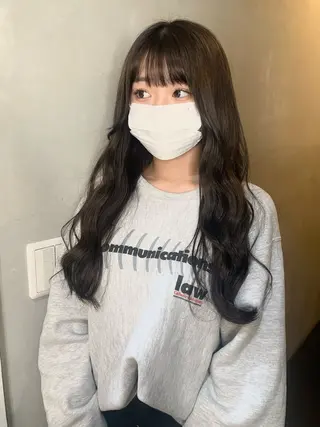 セミロング 海外風ヘア 野田光也のヘアスタイル