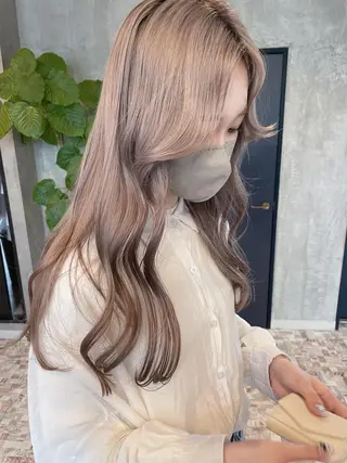 セミロング カラー risako🇰🇷 韓国ヘア/レイヤーのヘアスタイル