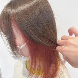 カラー 長尾菜々美🐰 ／ハイトーンカラーのヘアスタイル