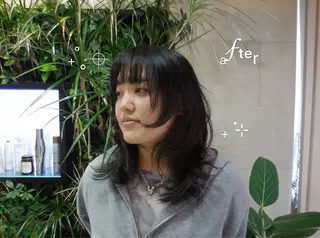 セミロング luca˖ ࣪⊹/ 海外レイヤー/鎌倉のヘアスタイル