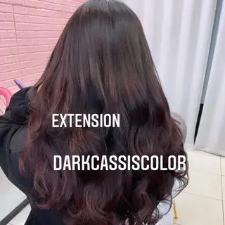 ロング カラー エクステ🩵ブリーチ 韓国ヘア🩵KAEのヘアスタイル