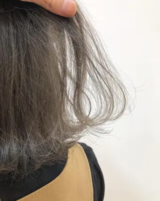 ミディアム カラー 横浜ブリーチムラ直し ハイトーン/ブリーチのヘアスタイル