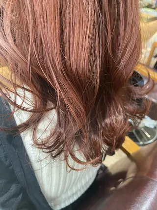 セミロング カラー ヘアアレンジ レイヤー×ヘッドスパ *保田遥*のヘアスタイル