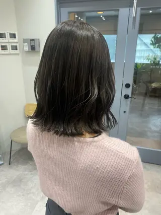 ミディアム カラー ヘアアレンジ ボブ /ニュアンス/ satomi🧸💖のヘアスタイル