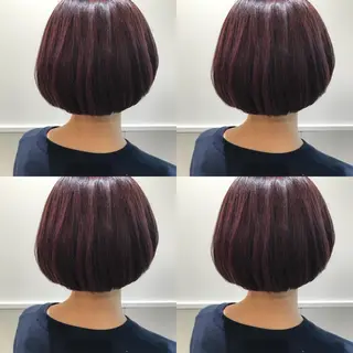 ミディアム カラー 小栗 麻衣のヘアスタイル