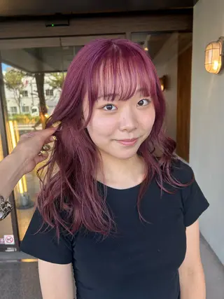 セミロング 野田阪神/暖色カラー Kairi🐬のヘアスタイル