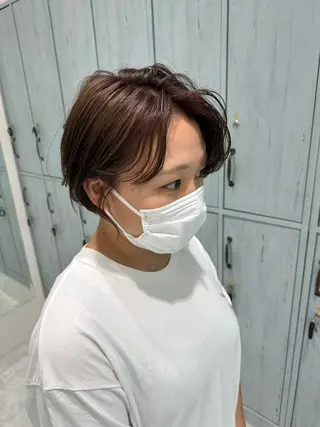 ショート カラー 中川 茜里のヘアスタイル