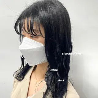 セミロング カラー パーマ ヘアアレンジ メンズ キッズ ネイル マツエク・マツパ 透明感カラー・レイヤ ー🎀amika🎀のヘアスタイル