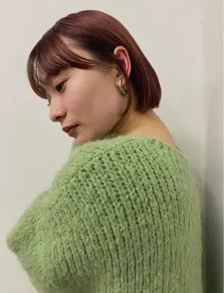 ショート カラー ヘアアレンジ ニュアンスヘア🌔 nanakoのヘアスタイル