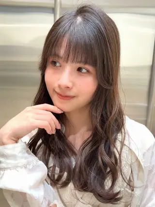 ミディアム 前髪・顔周りカット☆ あらいみゆのヘアスタイル